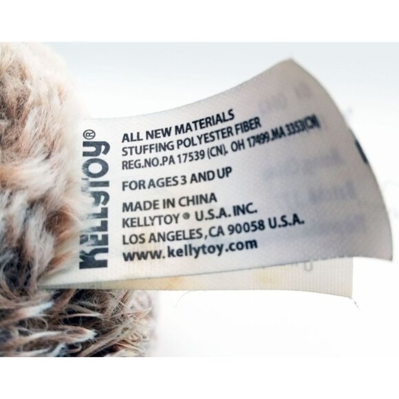 Bunny Plush Kellytoy Light Brown Stuffed Animal Colorful Paws Ears Easter 12 In - Picture 11 of 15